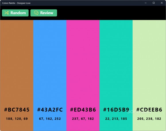 Colors Palette - Designer Love screenshot