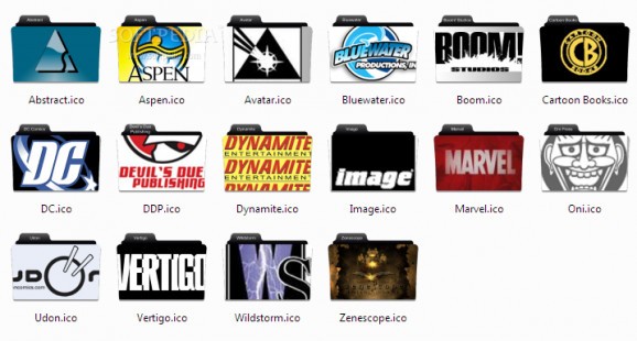 Comic Company Folder Icons screenshot