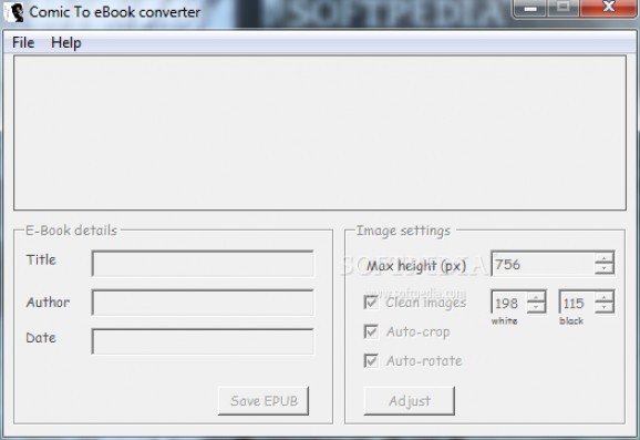 Comic To eBook converter screenshot
