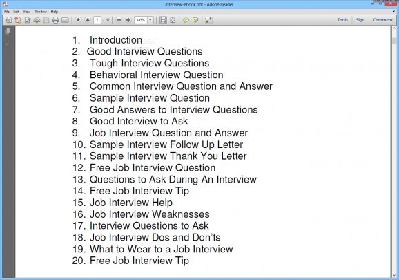 Common Interview Questions And Answers screenshot