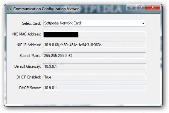 Communication Configuration Viewer screenshot