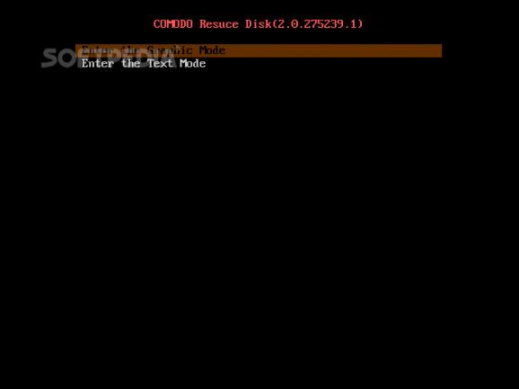 Comodo Rescue Disk screenshot