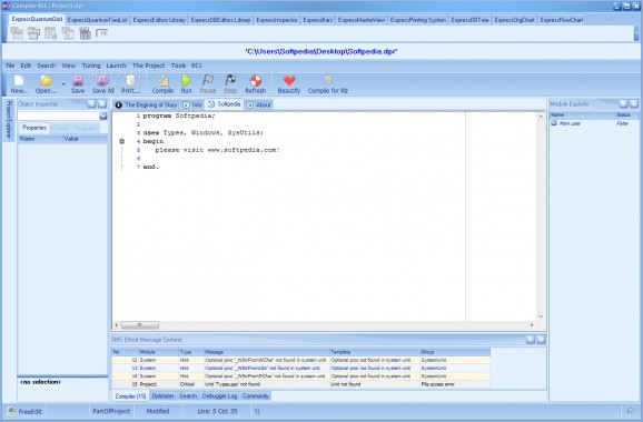 Compiler911 screenshot