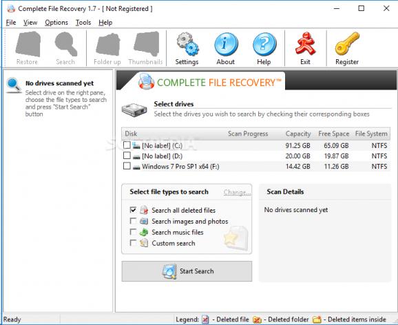 Complete File Recovery screenshot