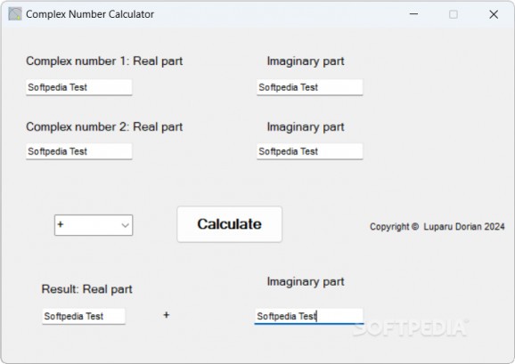 Complex Number Calculator screenshot