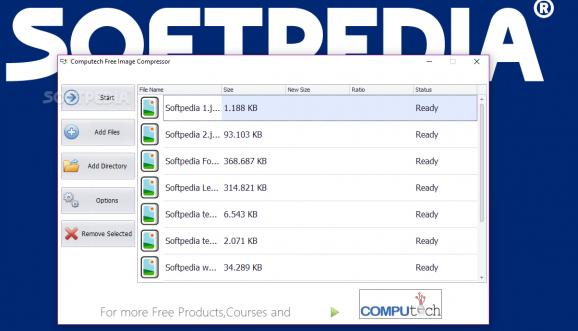 Computech Free Image Compressor screenshot