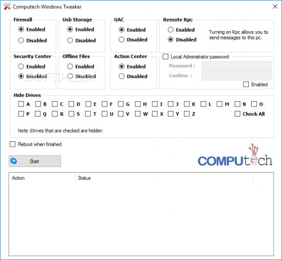 Computech Windows Tweaker screenshot