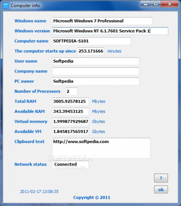 Computer Info screenshot