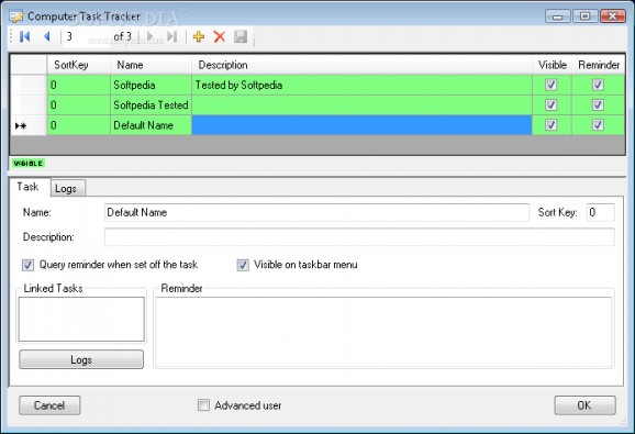Computer Task Tracker screenshot