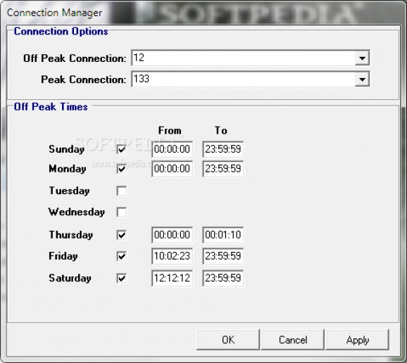 Connection Manager screenshot