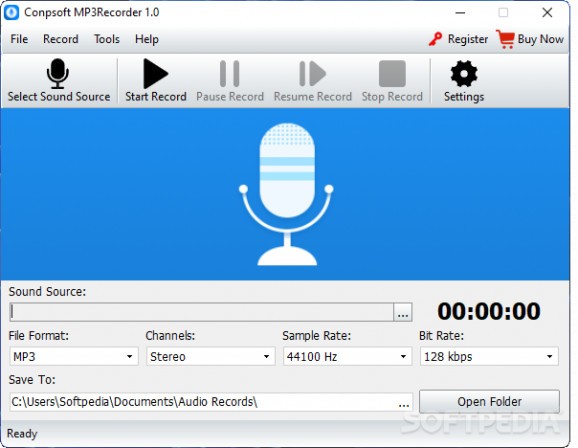 Conpsoft MP3Recorder screenshot