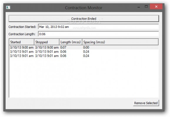 Contraction Monitor screenshot
