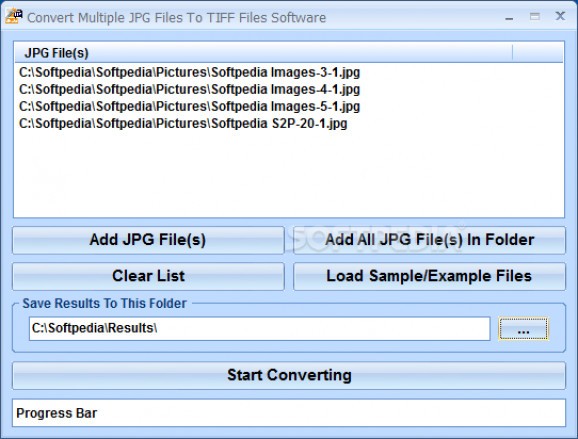 Convert Multiple JPG Files To TIFF Files Software screenshot