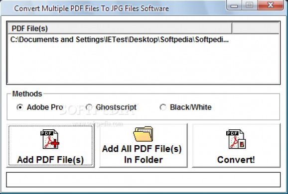 Convert Multiple PDF Files To JPG Files Software screenshot