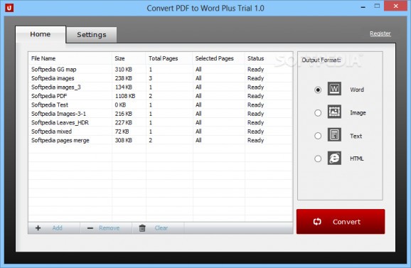 Convert PDF to Word Plus screenshot
