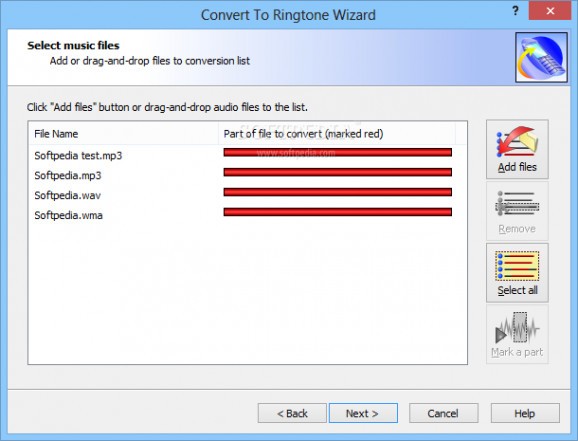 Convert To Ringtone Wizard screenshot