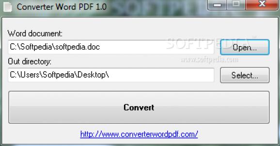 Converter Word PDF screenshot