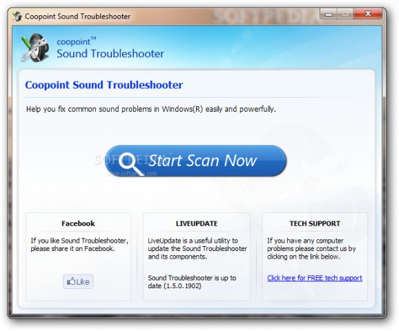 Coopoint Sound Troubleshooter screenshot
