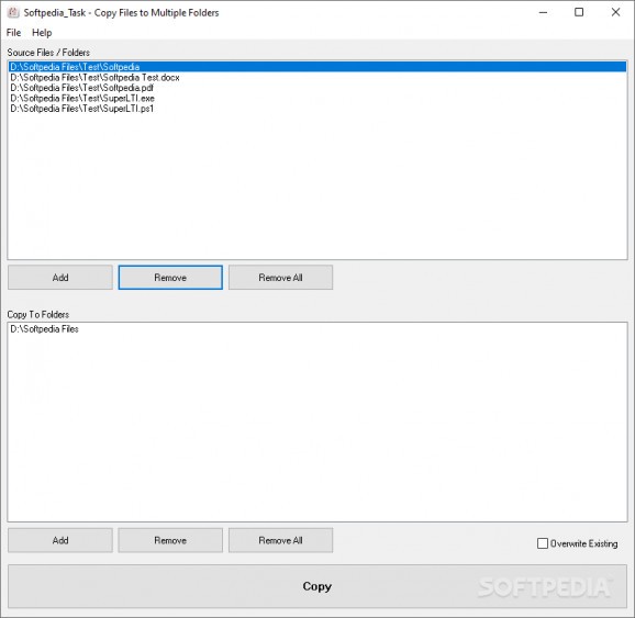 Copy Files to Multiple Folders screenshot
