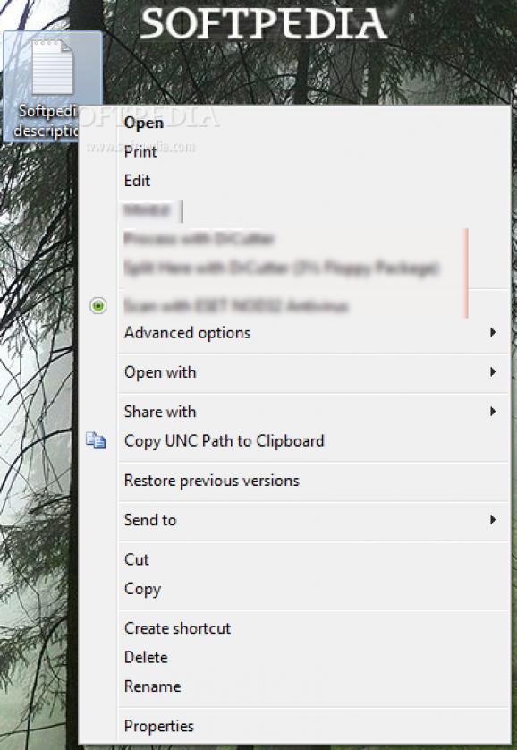 Copy UNC Path to Clipboard screenshot