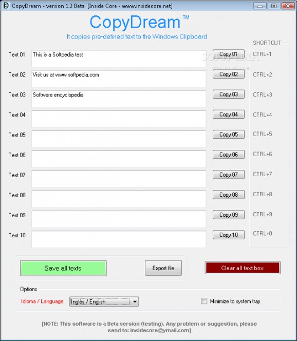CopyDream screenshot