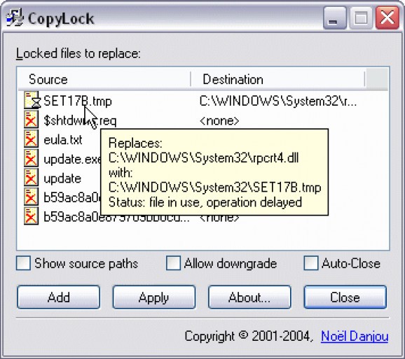 CopyLock screenshot