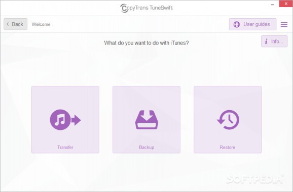 CopyTrans TuneSwift screenshot