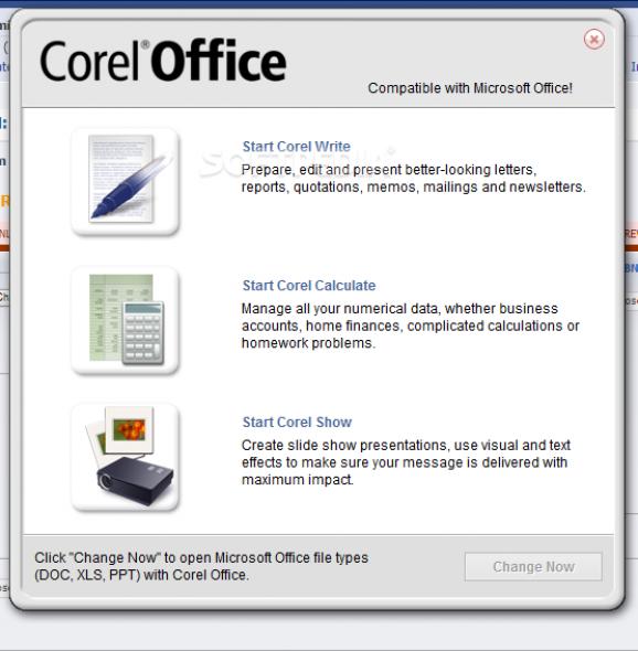Corel Home Office screenshot