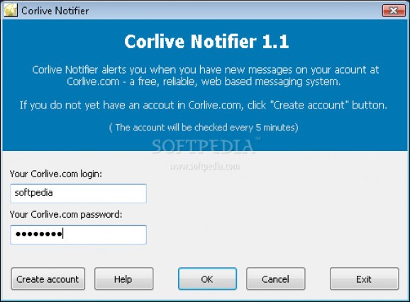 Corlive Notifier screenshot