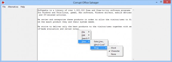 Corrupt Office Salvager screenshot