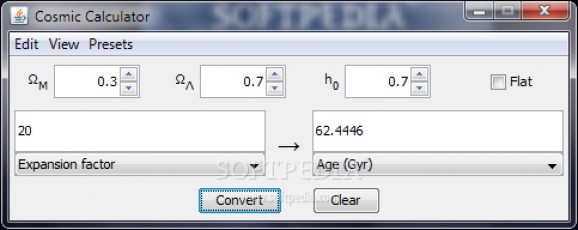 Cosmic Calculator screenshot