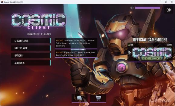 Cosmic Client screenshot