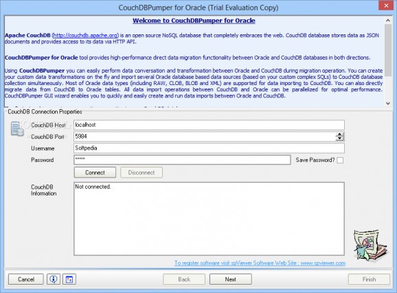 CouchDBPumper for Oracle screenshot