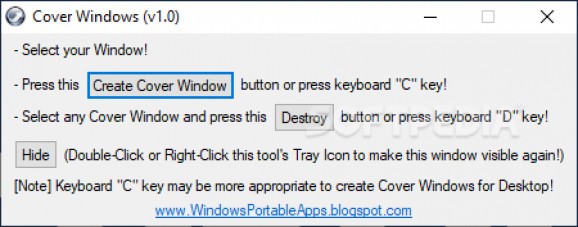 Cover Windows screenshot