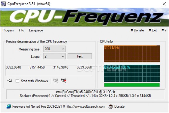 CpuFrequenz screenshot