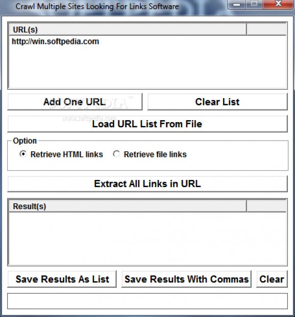 Crawl Multiple Sites Looking For Links Software screenshot