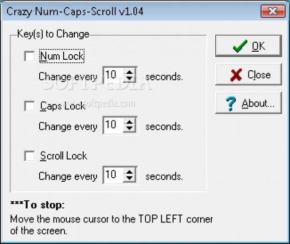 Crazy Num Caps Scroll screenshot