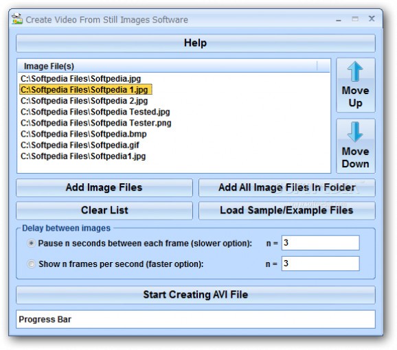 Create Video From Still Images Software screenshot