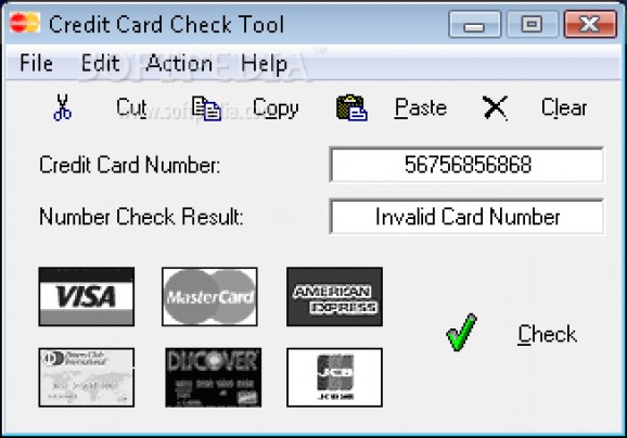 Credit Card Check Tool screenshot