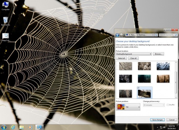 Creepy Cobwebs Theme screenshot