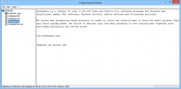 Crispy Synced Notes screenshot