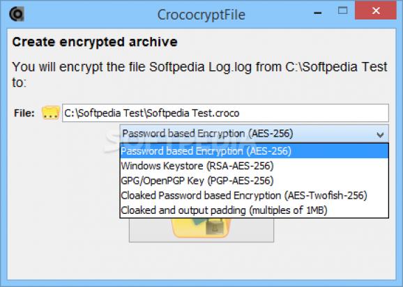 CrococryptFile screenshot