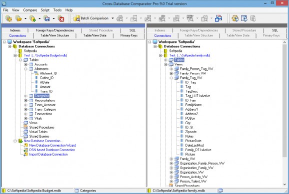 Cross-Database Comparator Pro screenshot