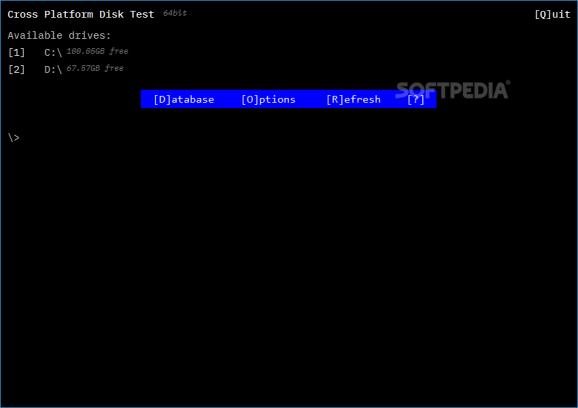 Cross Platform Disk Test (CPDT) screenshot