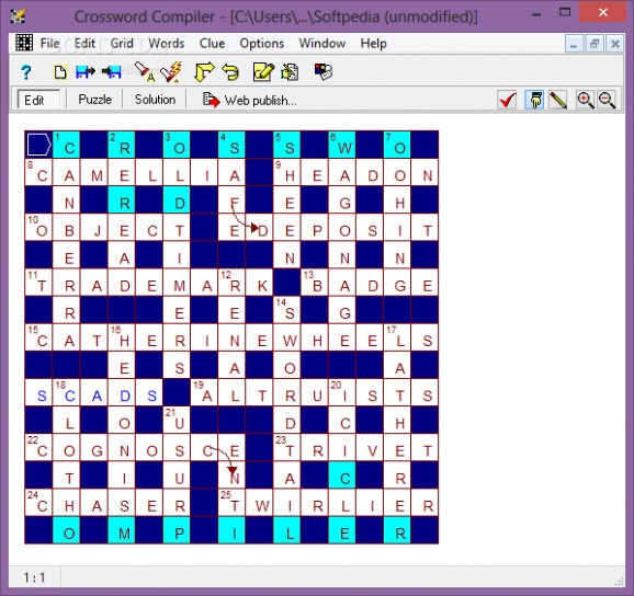 Crossword Compiler screenshot