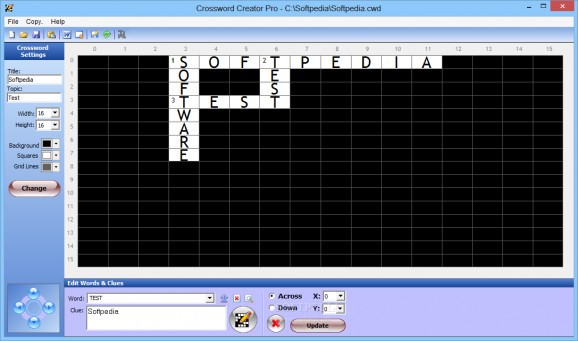 Crossword Creator Pro screenshot
