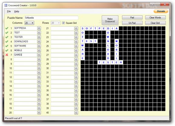 Crossword Creator screenshot