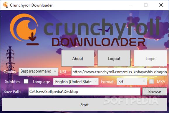 Crunchyroll Downloader screenshot