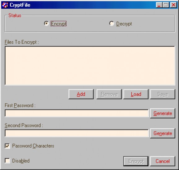 CryptFile screenshot