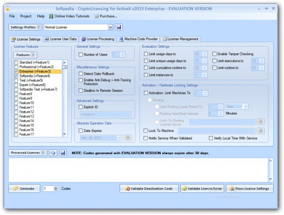 CryptoLicensing For ActiveX screenshot